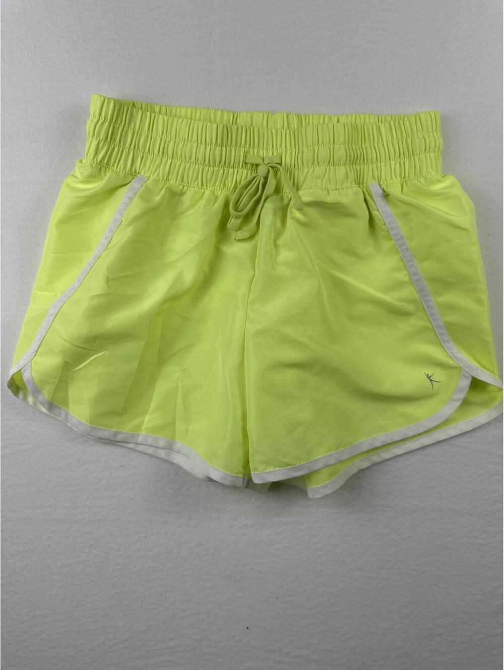 Danskin Now Neon yellow Lime Athletic Running Shorts Women's S